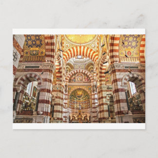 Cathedral Notre Dame de la garde in Marseille Briefkaart