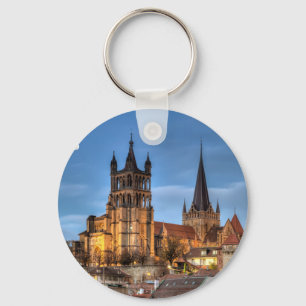 Cathedral Notre Dame van Lausanne, Zwitserland, HD Sleutelhanger