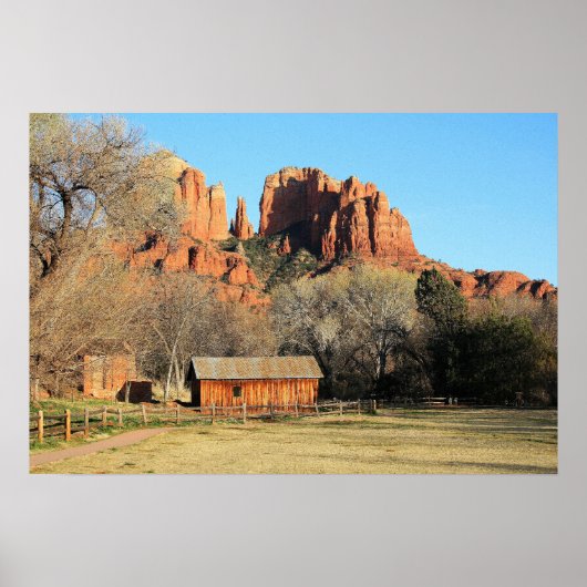 Cathedral Rock Scene Poster (Voorkant)