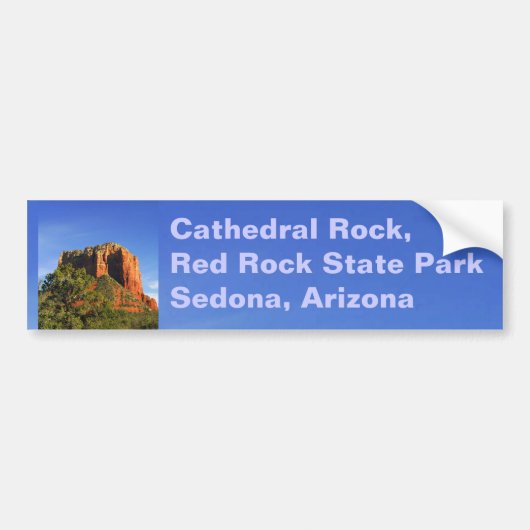 Cathedral Rock, Sedona Arizona Bumpersticker (Voorkant)