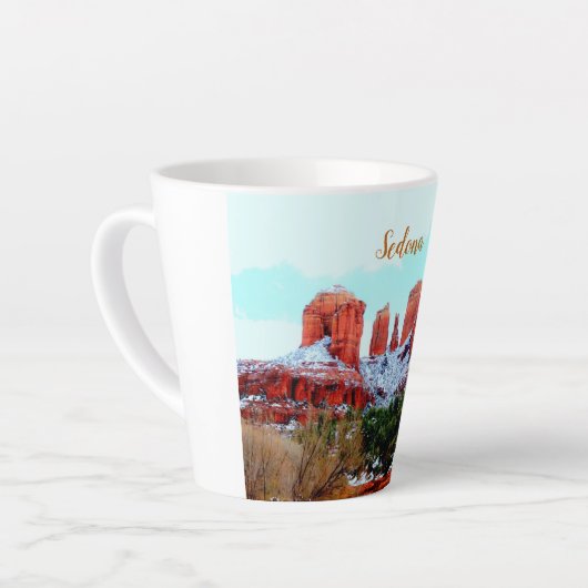 Cathedral Rock Sedona Thunder Cove Latte Mok (Linkerhoek)