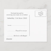 Cathedral rubies art Déco carte postale RSVP (Dos)