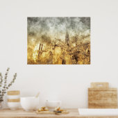 Cathedral van Paris Notre-Dame Poster (Keuken)