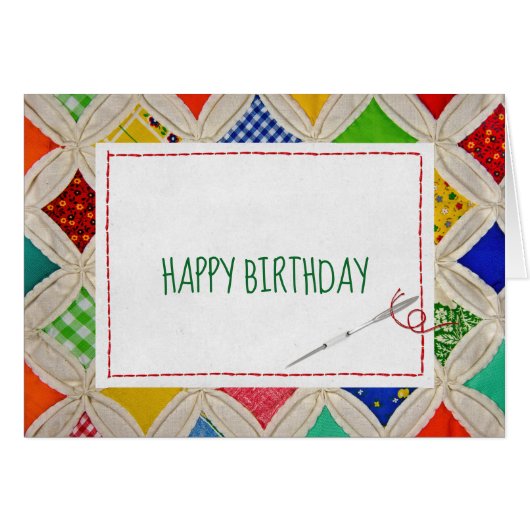 Cathedral Window Quilt Anniversaire (Devant horizontal)