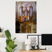 Cathédrale de Béziers, France, affiche d'orgue sou (Bureau à domicile)