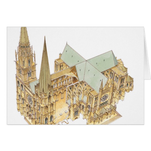 Cathédrale de Chartres. La France (Devant horizontal)