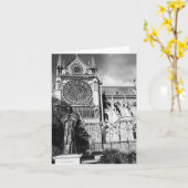 Cathédrale de Notre Dame, carte de note de blanc (Fleur jaune)