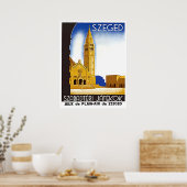 Cathédrale de Szeged, Hongrie, affiche de voyage v (Cuisine)