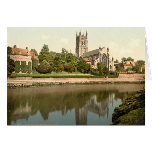 Cathédrale de Worcester, Worcestershire, Angleterr (Devant horizontal)