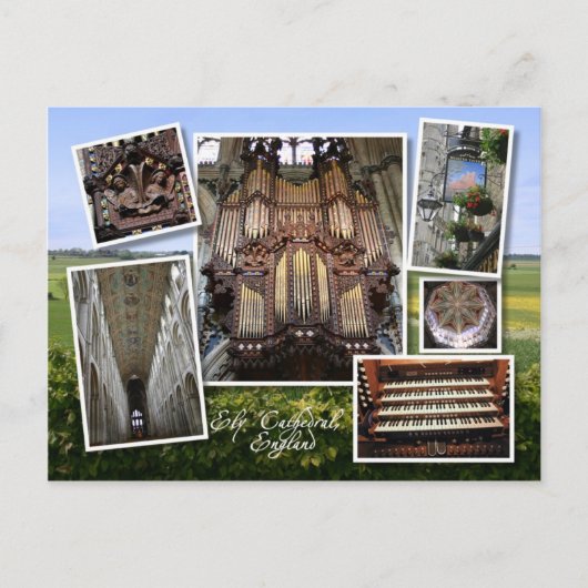 Cathédrale d'Ely, carte postale britannique (Devant)