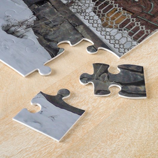 Cathédrale d'Helsinki Uspenski au puzzle d'hiver (Côté)