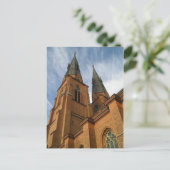 Cathédrale d'Uppsala Suède Carte postale (Debout devant)