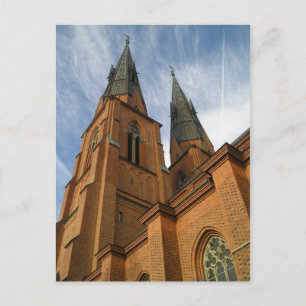 Cathédrale d'Uppsala Suède Carte postale