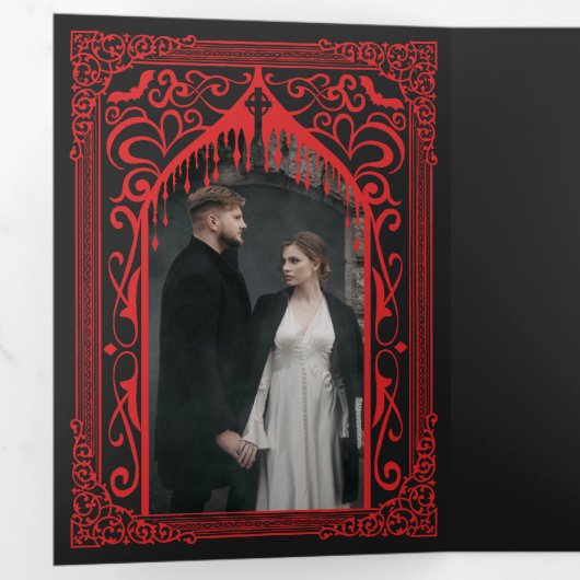 Cathédrale gothique de Vampire Faire-part de maria (Intérieur en premier)