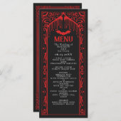 Cathédrale gothique de Vampire Menu Mariage (Devant / Derrière)