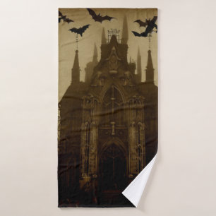 Cathédrale gothique d'Halloween/automne et chauves