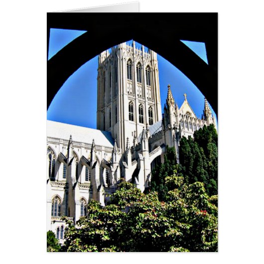 Cathédrale nationale de Washington par carte d'arc (Devant)