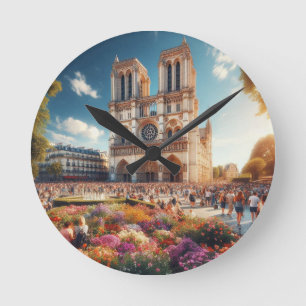 Cathédrale Notre-Dame de Paris Ronde Klok