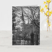 Cathédrale Saint-Louis CARTE DE REMERCIEMENT (Fleur jaune)