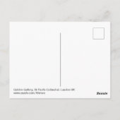 Cathédrale St Paul Londres, UK Carte postale (Dos)