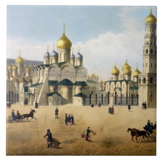 Cathedralen van de aankondiging en de Archangel; Tegeltje (Voorkant)