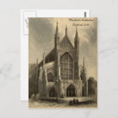 Cathedrals of England Series: Winchester 1836 Briefkaart (Voorkant / Achterkant)