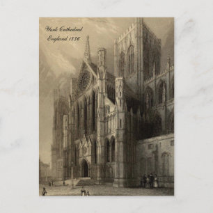 Cathedrals of England Series: York 1836 Briefkaart