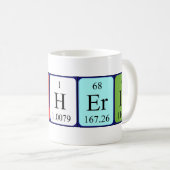 Catherin nom de table périodique mug (Devant droit)