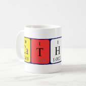 Catherin nom de table périodique mug (Devant gauche)