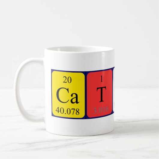 Catherin nom de table périodique mug (Gauche)