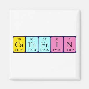 Catherin periodiek table name magnet magneet