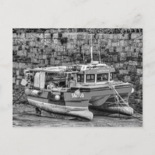 Catherine Anne Vist boot Newquay Harbour Briefkaart