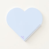 Catherine Aqua Mint Heart Notitieboek (Achterkant)