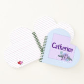 Catherine Aqua Rose Heart Cahier (Intérieur)