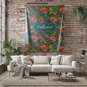 Catherine Art Nouveau Fleece Blanket Deken