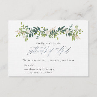 Catherine & Bo RSVP-kaarten Kaart