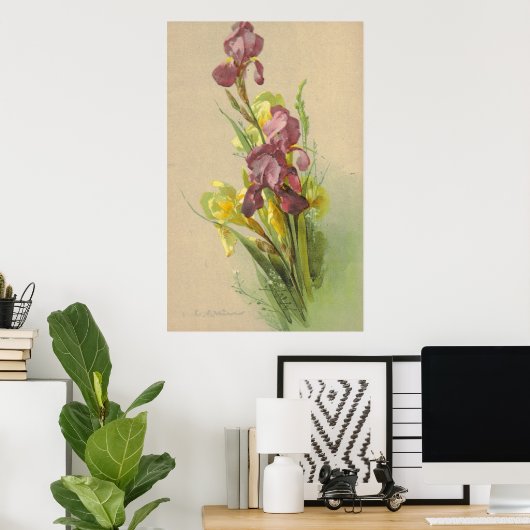 Catherine Klein Litho Reproduction Canvas Poster (Thuiskantoor)