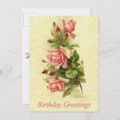 Catherine Klein Rose Spray Anniversaire Carte post (Devant / Derrière)