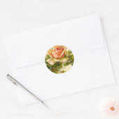 Catherine Klein's  Peach Roos Ronde Sticker (Envelop)