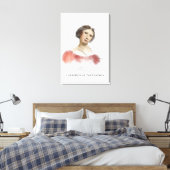Catherine of Alexandria Portrait Painting Canvas Afdruk (Insitu (Slaapkamer))
