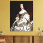 Catherine of Braganza van Sir Peter Lely Canvas Afdruk (Insitu (Woonkamer))