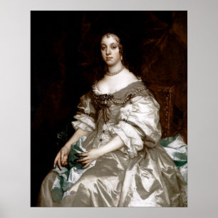 Catherine of Braganza van Sir Peter Lely Poster