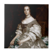 Catherine of Braganza van Sir Peter Lely Tegeltje (Voorkant)