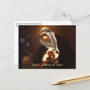 Catherine of Siena (Franceschini) Horizontal Briefkaart