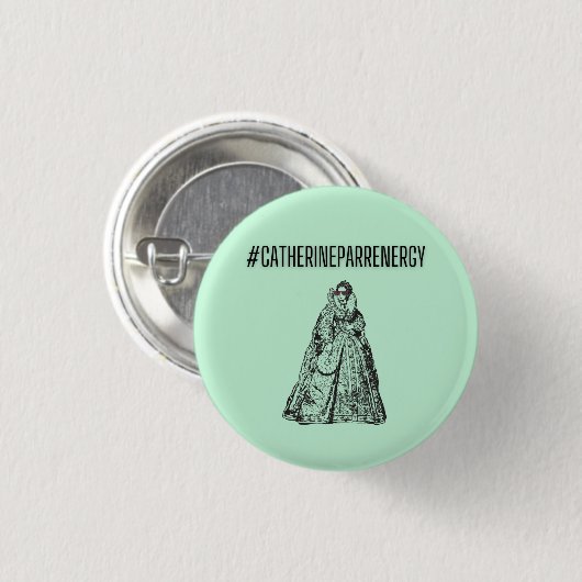 Catherine Parr Energy Pin Ronde Button 3,2 Cm (Voorkant /achterkant)