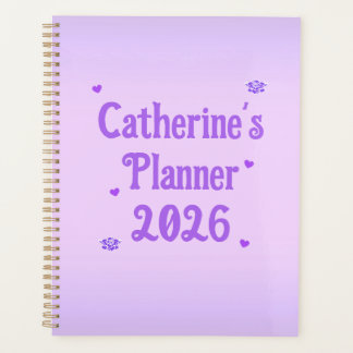Catherine's Pink Lavender Planner 2026