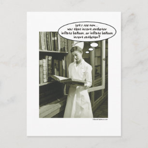 Catheter Inflate ballon invoegen of ..... Briefkaart