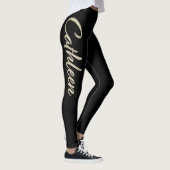Cathleen white gold Handwriting Hose Leggings (Rechts)