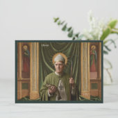Catholic Art Briefkaart | De heilige Ulrich van Au (Staand voorkant)