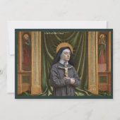 Catholic Art Briefkaart | Heilige Clare van Montef (Voorkant)